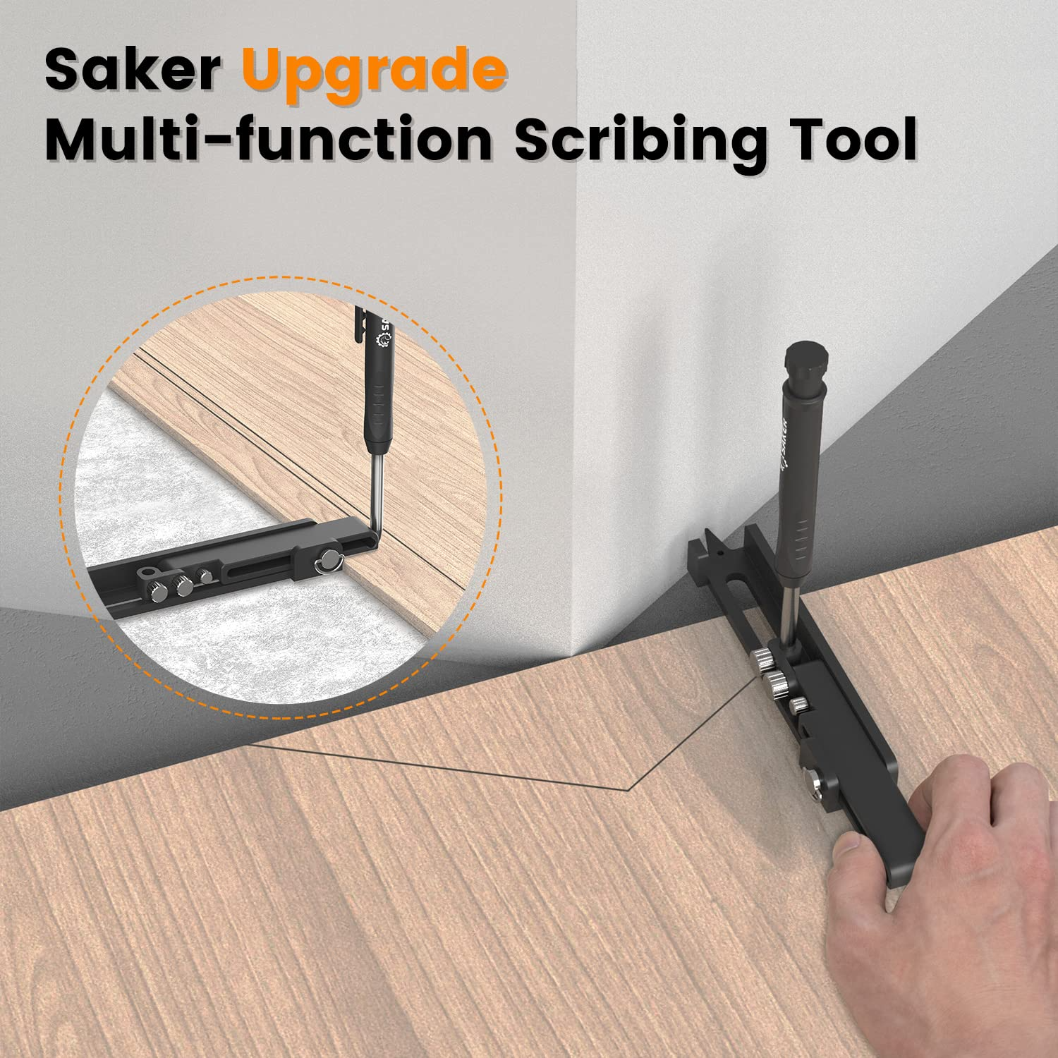 Saker Multi-function Scribing Tool- Construction Pencil- Aluminum